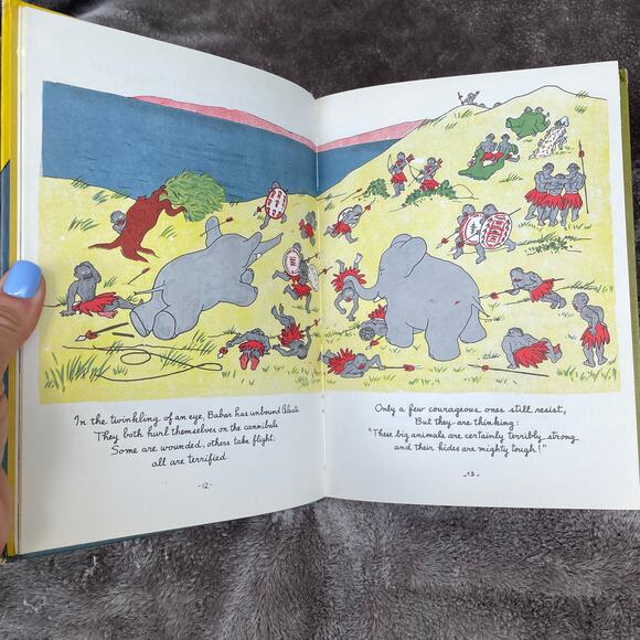 Dandelion Library 2-in-1 Book Tale of Peter Rabbit & Travels of Babar Vtg Child - Picture 7 of 12